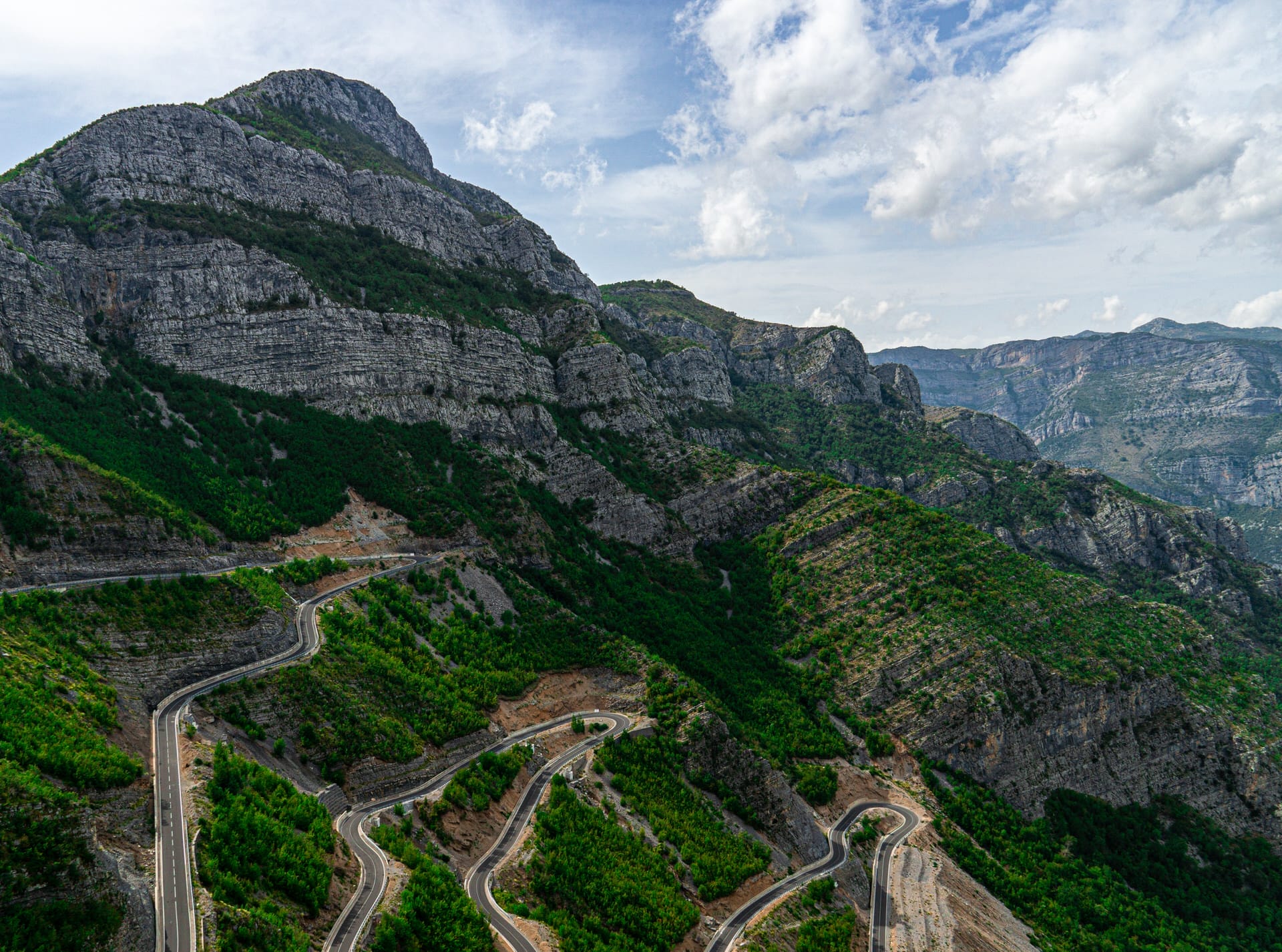 Driving Albanian Alps