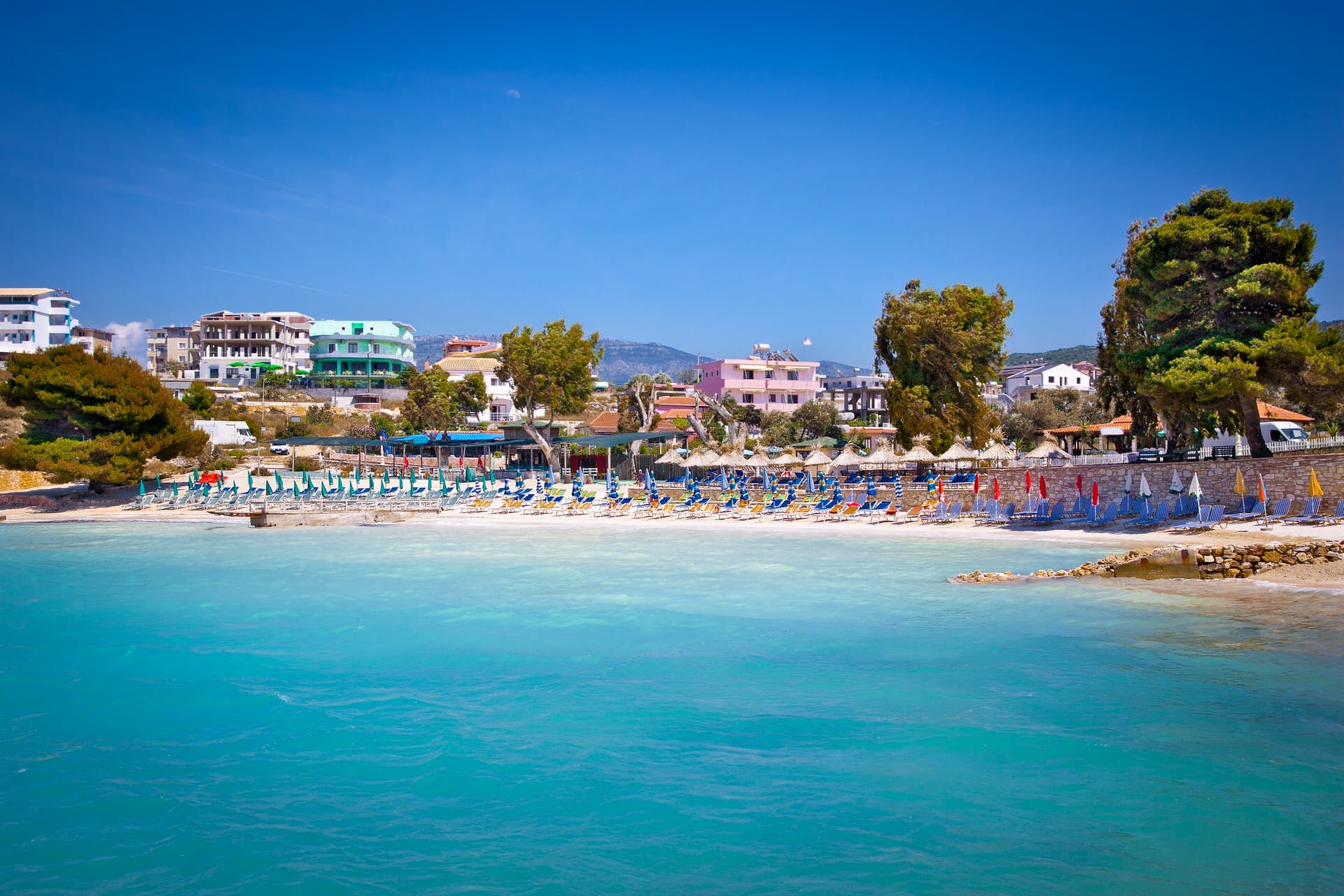 Albanian Riviera beach at Ksamil