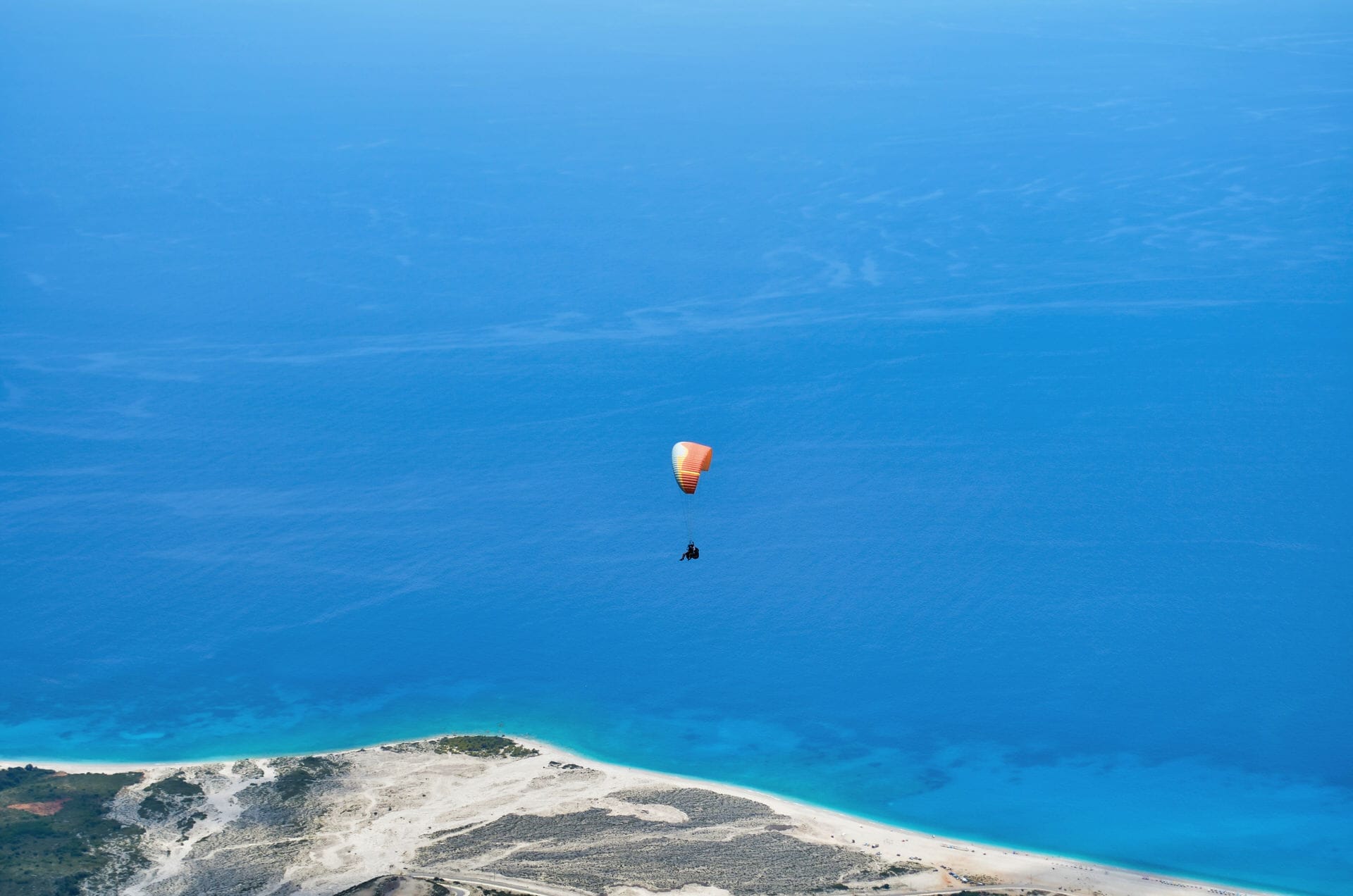 Paragliding from Llogara Pass Albania