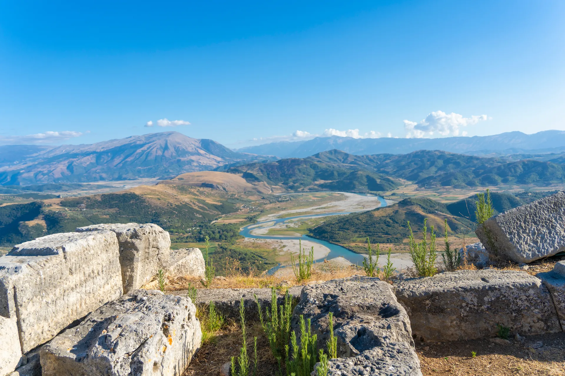 Albanian landscape scenic view