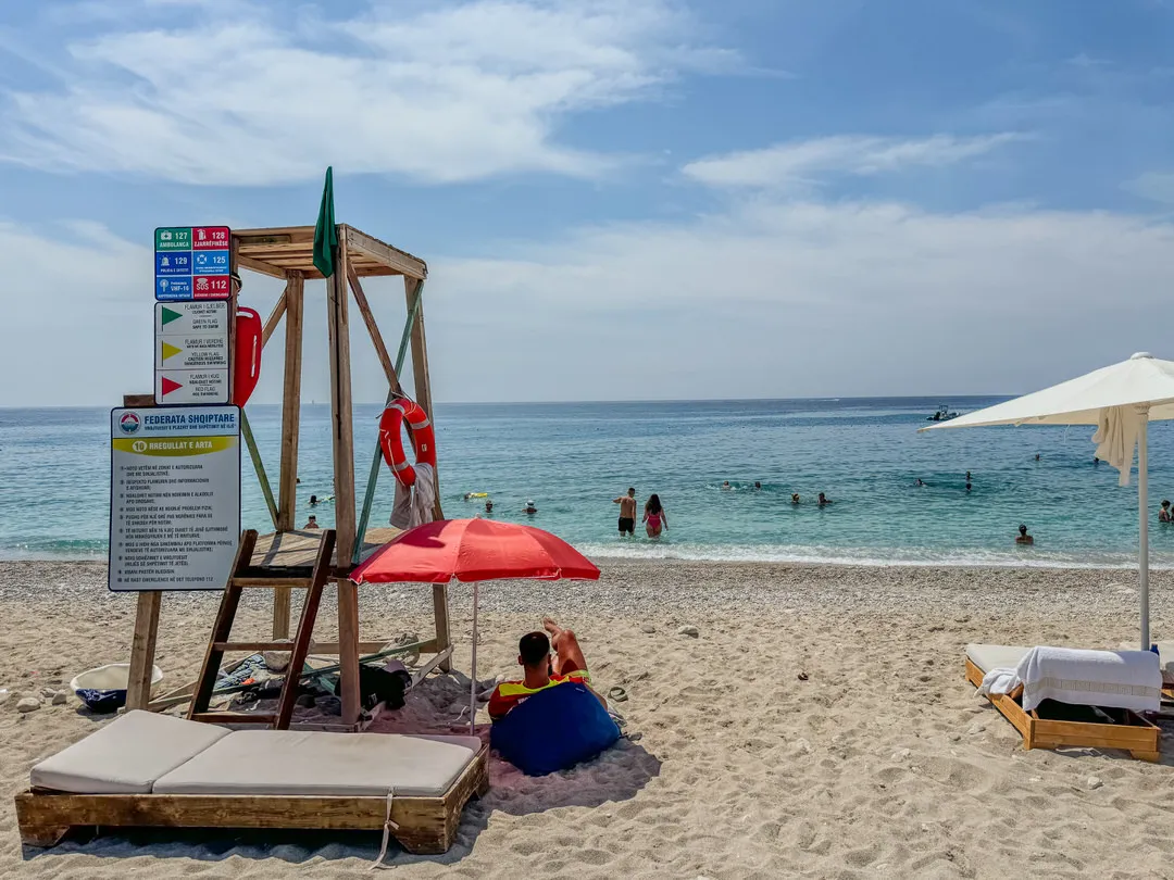 Palase Beach crystal clear waters