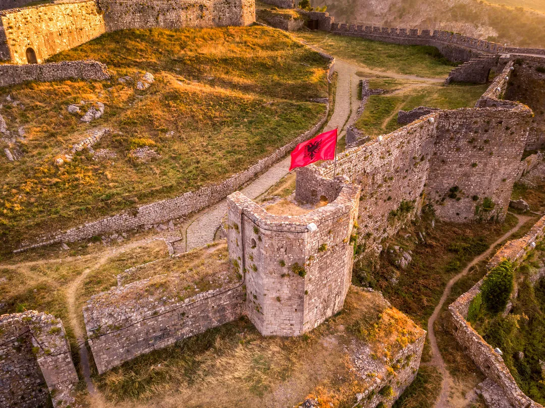 Rozafa Castle overlooking Shkodra