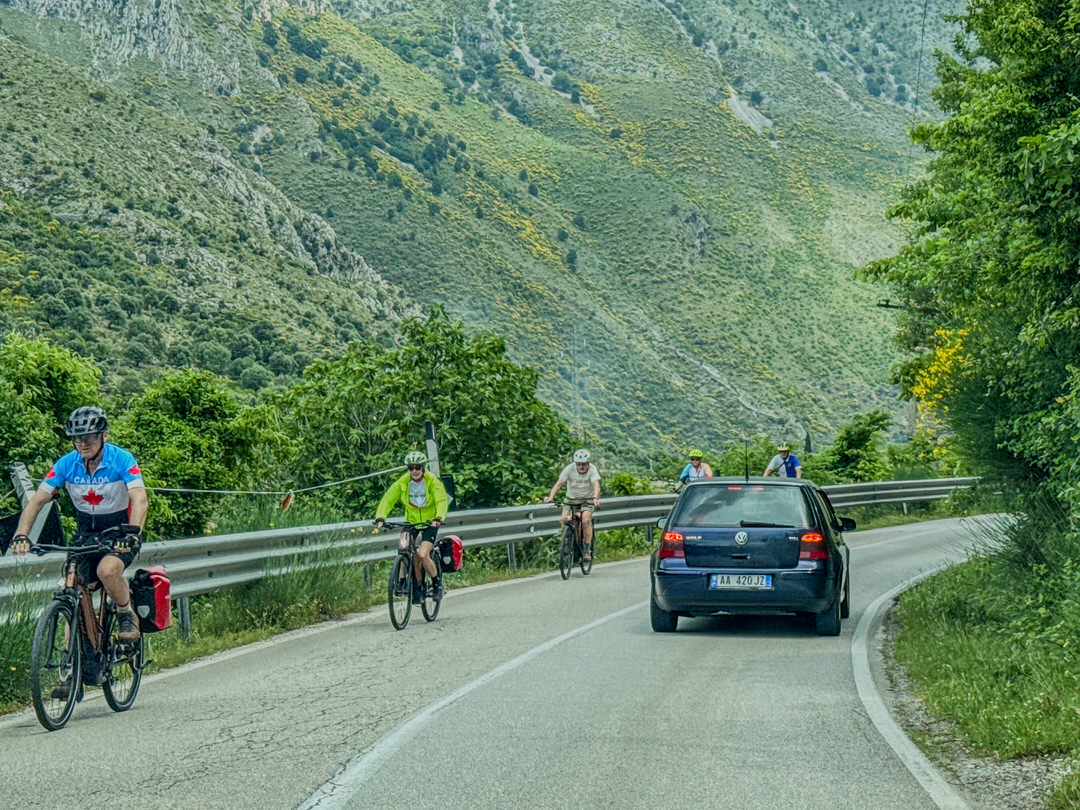 Bikers near Përmet