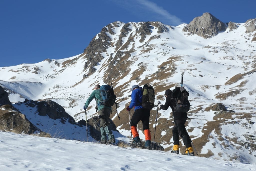 Mountaineers climbing the Albanian Alps in Northern Albania