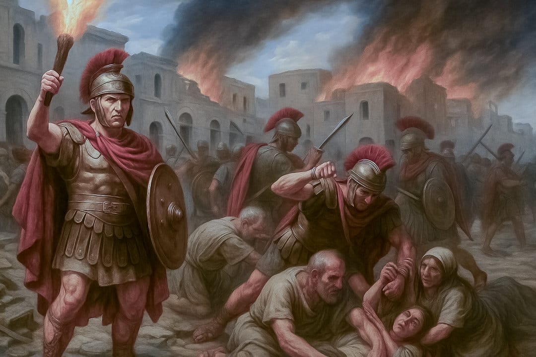 Roman conquest of Epirus depiction