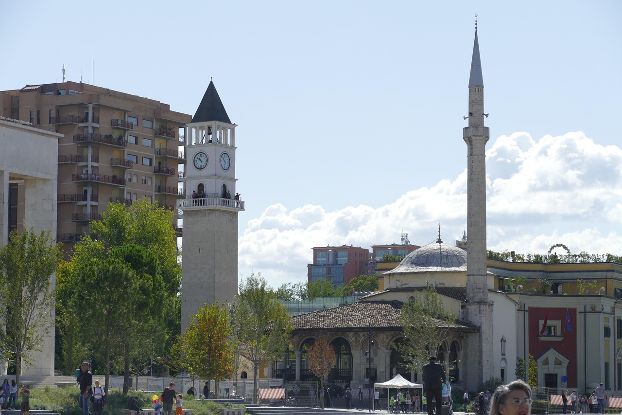 View over Tirana