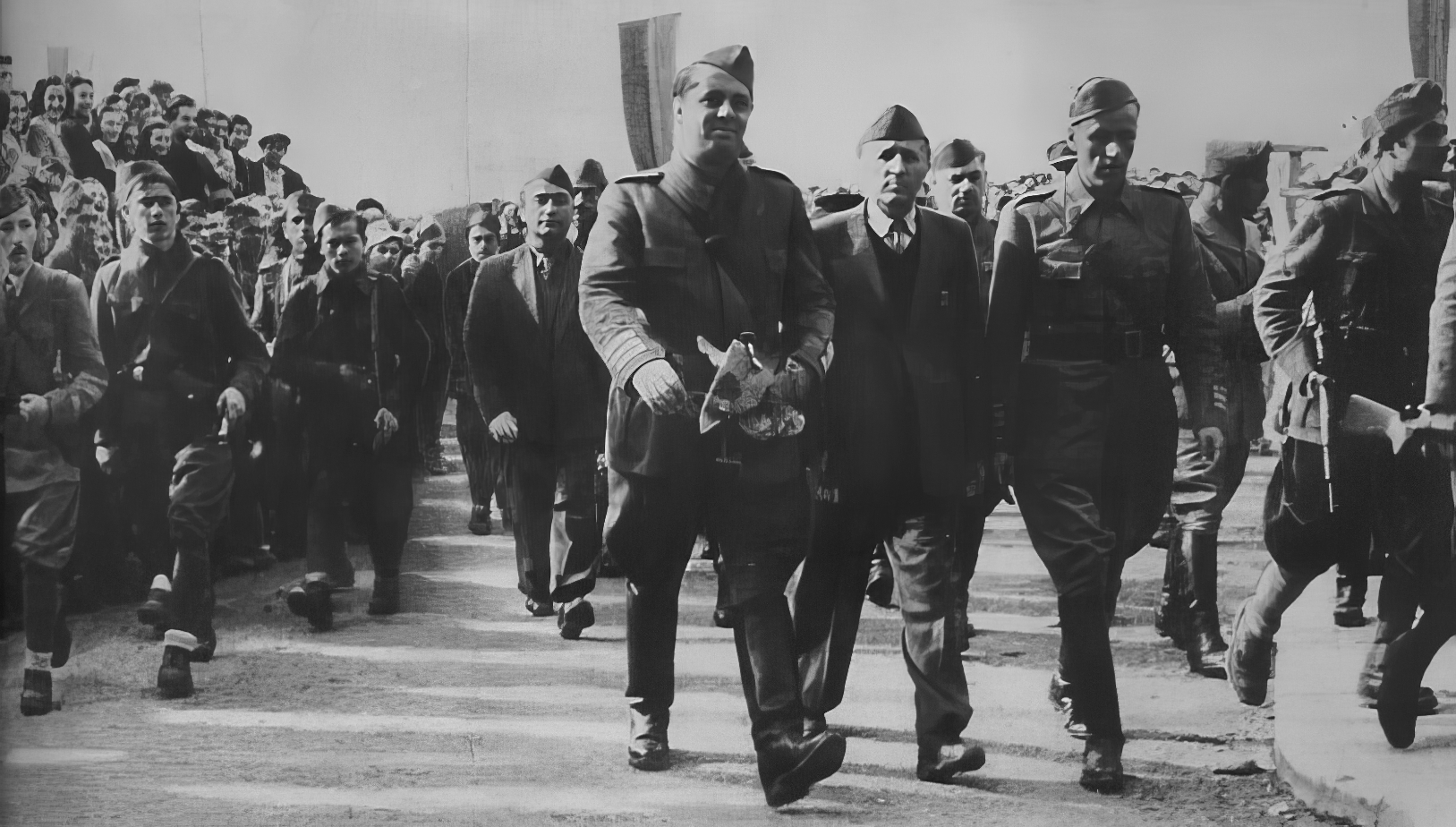 Enver Hoxha Marching