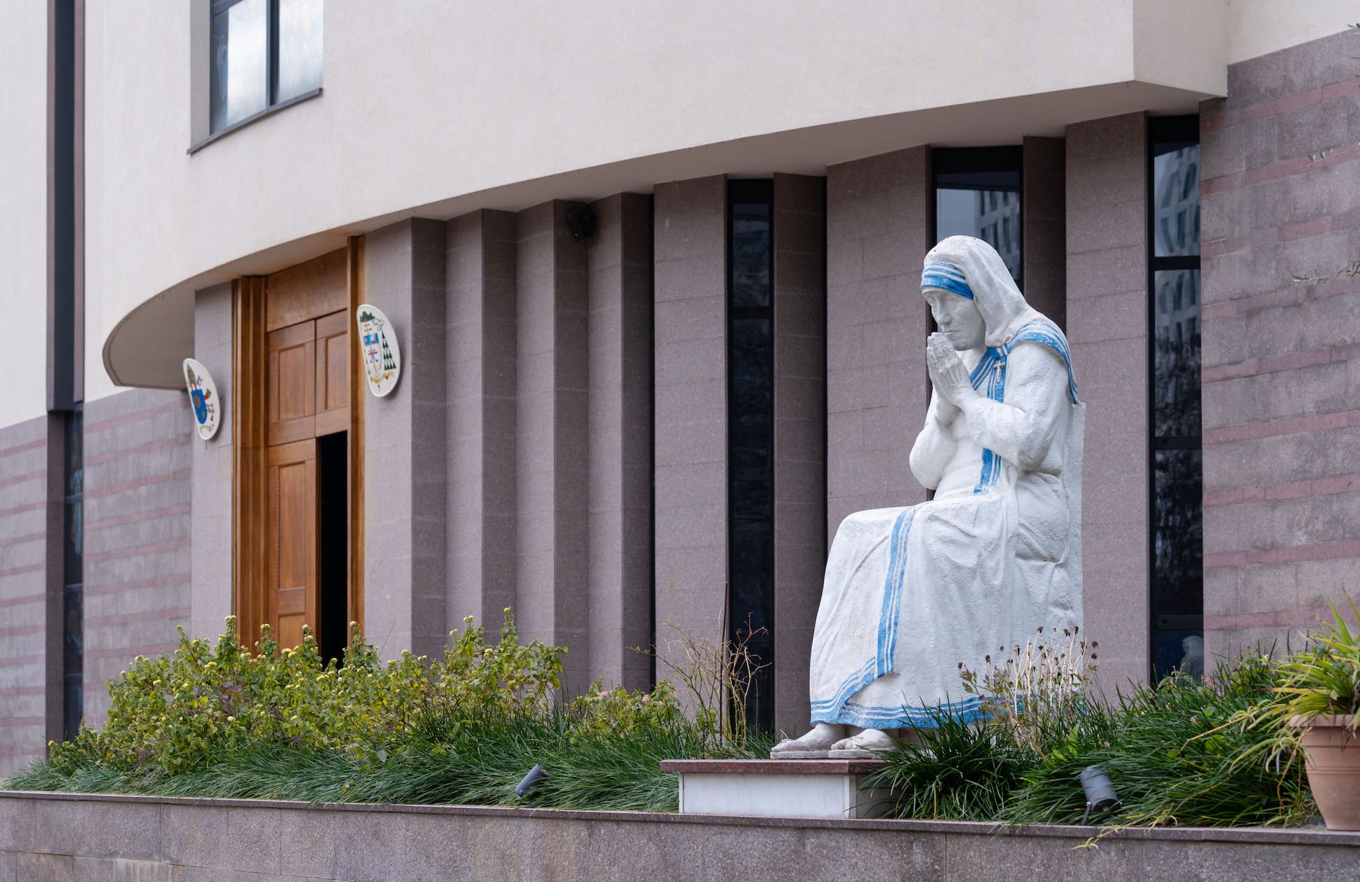 Statue of mother Teresa in Tirana Albania